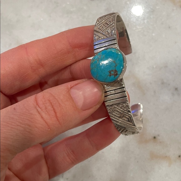 Jewelry - Silver and Turquoise Bracelet